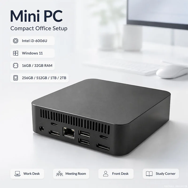 Pc Gaming I3 - Mini PC 2026 Intel Core i3-6006U,