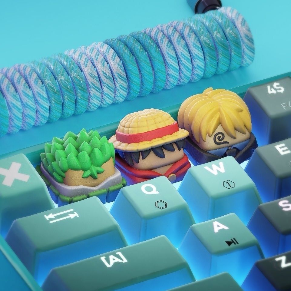 Custom Keycaps - Nuevas Teclas Kawaii de ONE PIECE,