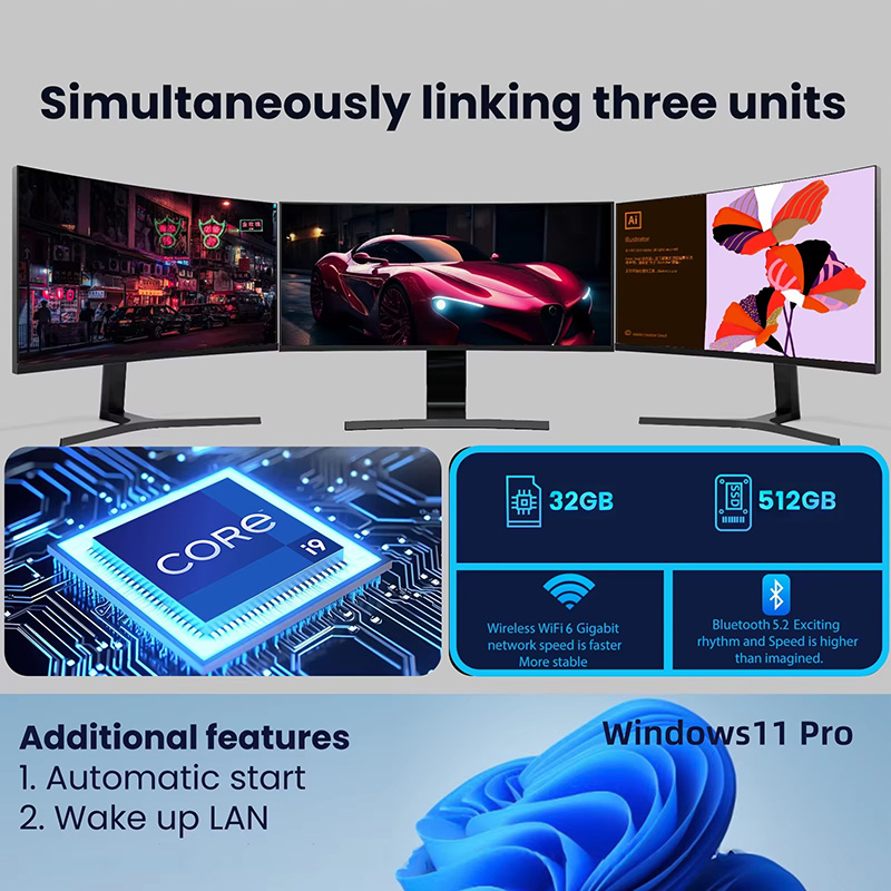 Mini PC con Windows 11 Pro, Co - Pc Gaming I3 reseña y precio