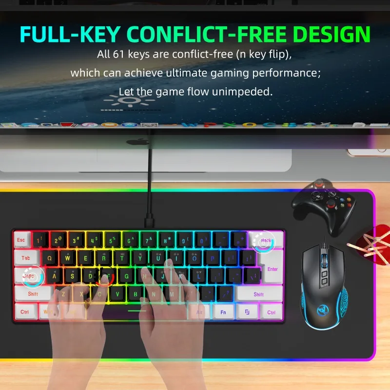 Kit de Teclado y Ratón para Ju - Pc Gaming Set reseña y precio