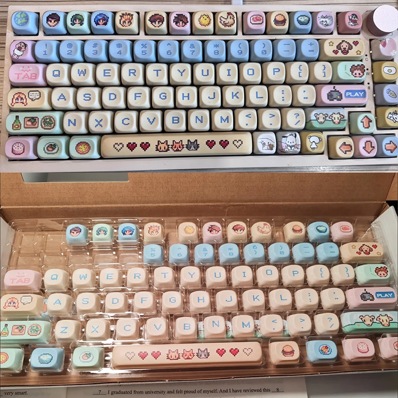 Stardew Valley 78 teclas Pixel - Custom Keycaps reseña y precio