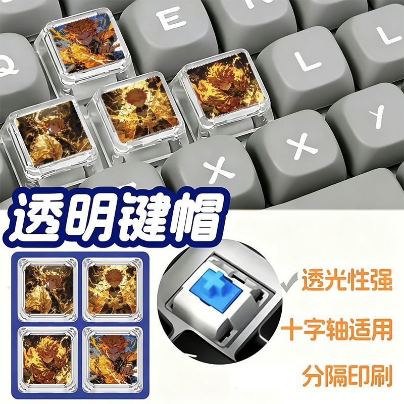 Tecla Demon Slayer Zenitsu, li - Custom Keycaps reseña y precio