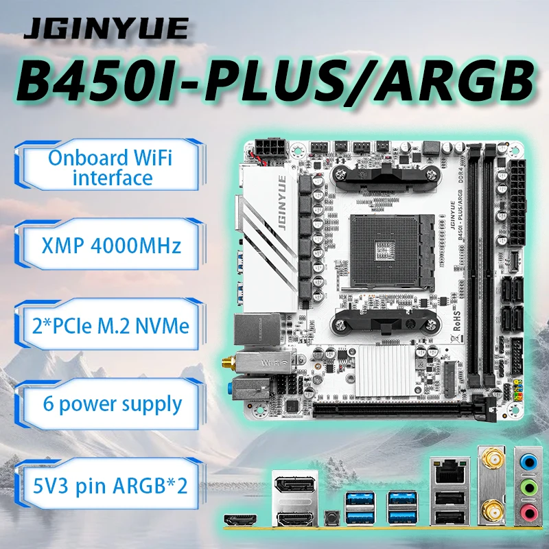 JGINYUE B450 ITX - Conjunto de - Pc Gaming Set reseña y precio