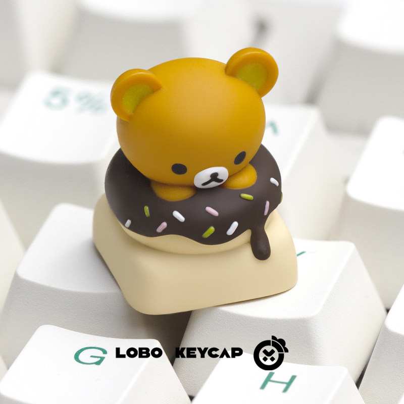 Linda Tecla de Resina Rilakkum - Custom Keycaps reseña y precio