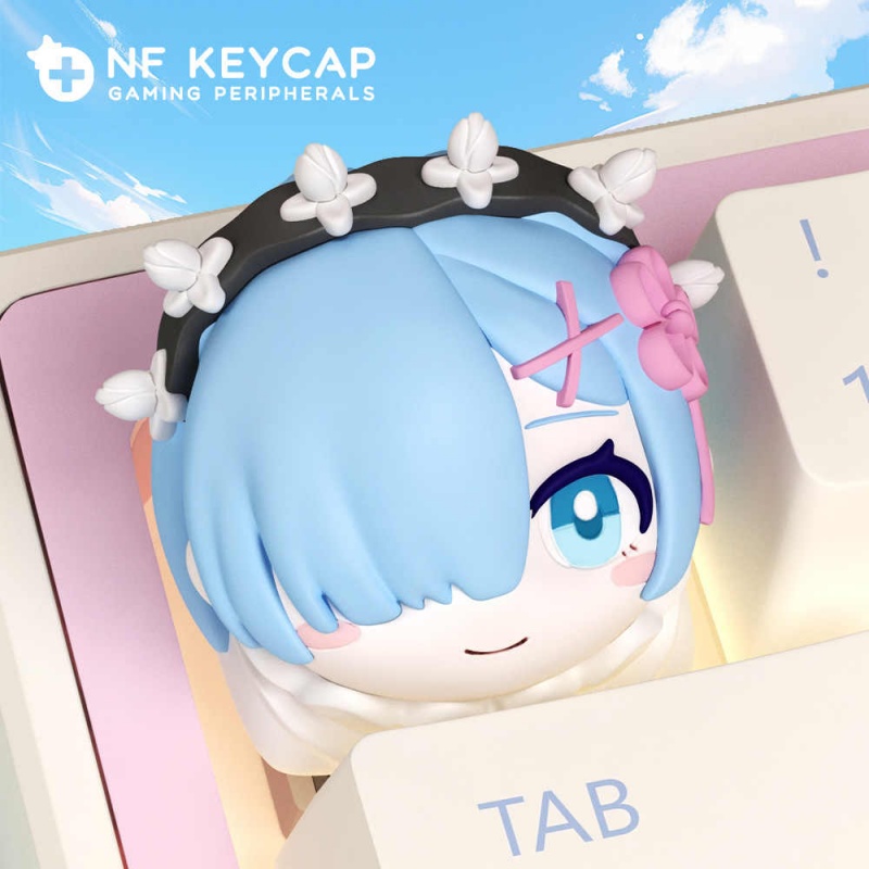 Rem Anime individualidad arte  - Custom Keycaps reseña y precio