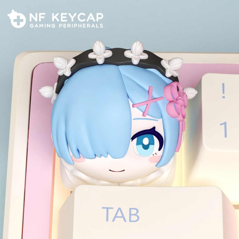 Rem Anime individualidad arte  - Custom Keycaps reseña y precio