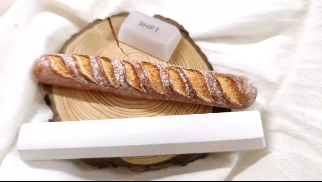 Tecla Baguette Food Artisan Sp - Custom Keycaps reseña y precio